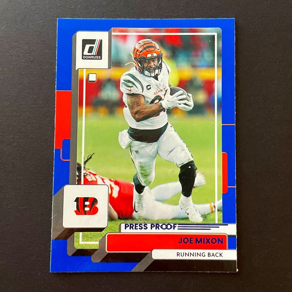 Joe Mixon: Cincinnati Bengals, Running Back 2022 Panini Donruss Press Proof #200